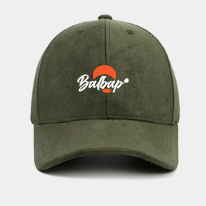 Green face cap with bulbar logo in orange and white.